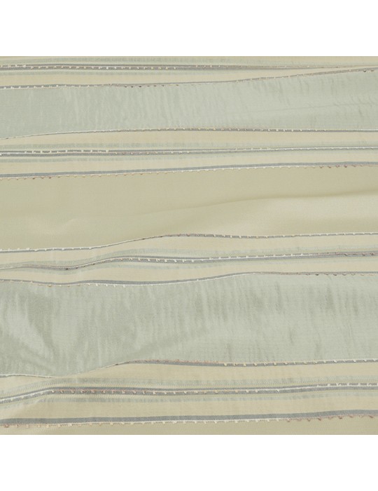 Coupon ameublement rayé beige 300 x 145 cm