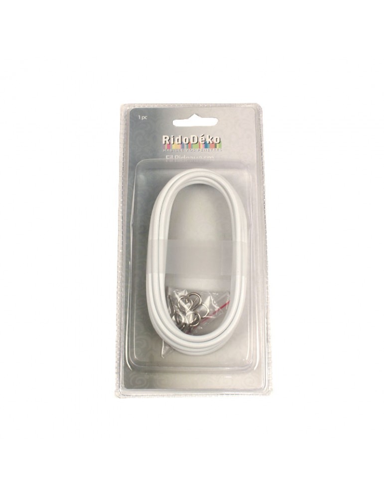 Fil rideau 2,5 m blanc Fil rideau 2,5 m blanc