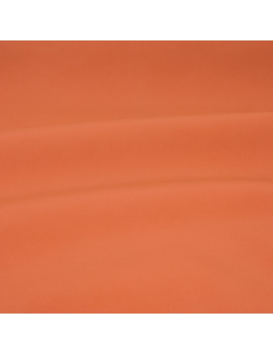 Tissu simili cuir uni rouille