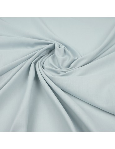 Tissu voile coton/polyester gris/bleu