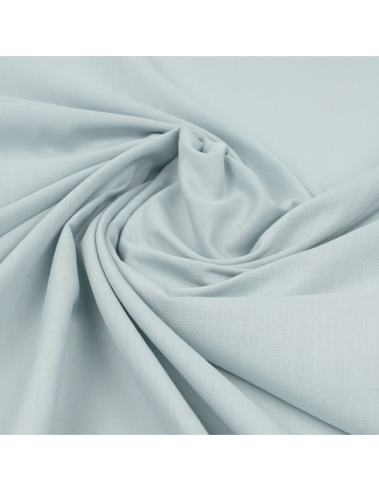 Tissu voile coton/polyester gris/bleu