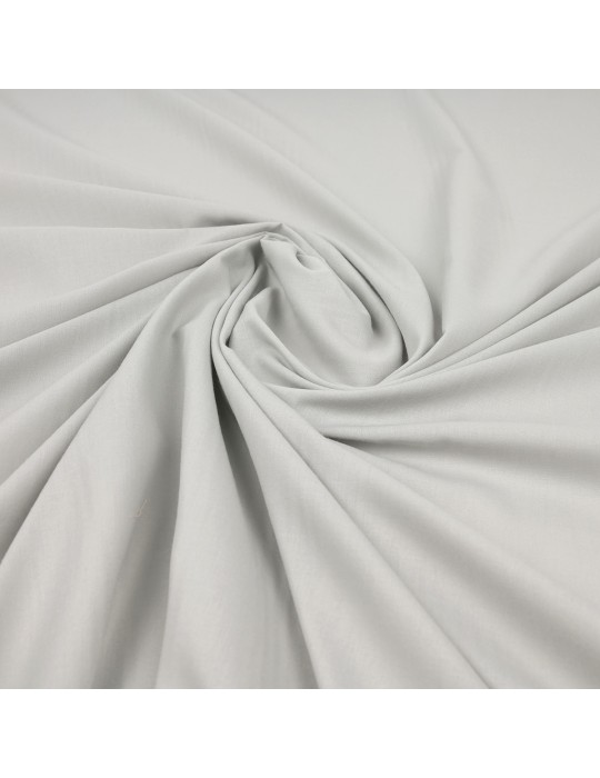Tissu voile coton/polyester gris clair