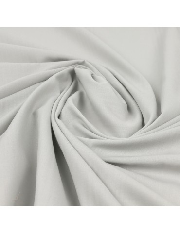 Tissu voile coton/polyester gris clair