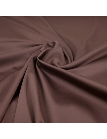 Toile d'habillement satinée marron