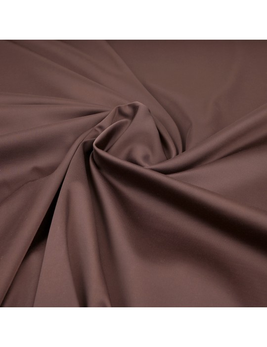 Toile d'habillement satinée marron