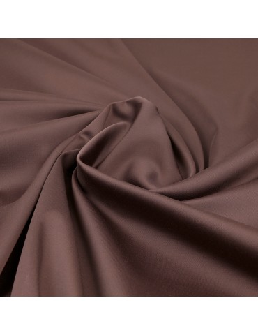 Toile d'habillement satinée marron