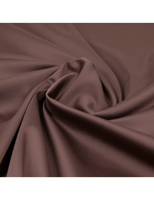 Toile d'habillement satinée marron