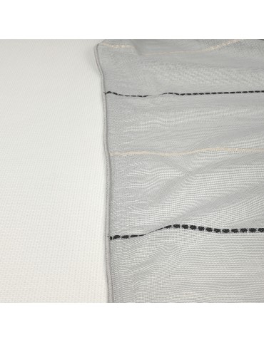 Voilage étamine 320 cm gris