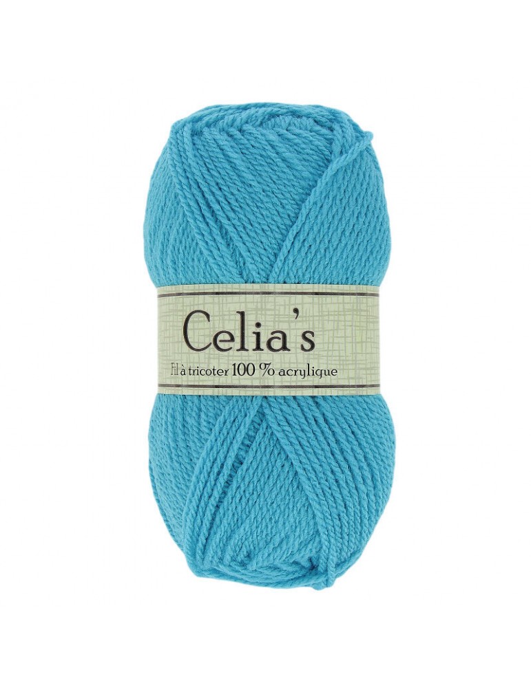 Lot de 10 pelotes de fil à tricoter Celia's bleu Lot de 10 pelotes de fil à tricoter Celia's bleu