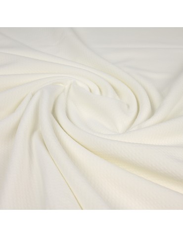 Coupon polyester/élasthanne blanc 290 x 145 cm