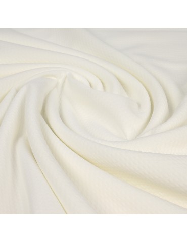 Coupon polyester/élasthanne blanc 290 x 145 cm