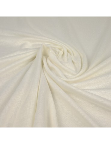 Tissu jersey coton écru