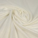 Tissu jersey coton écru