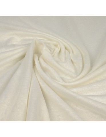 Tissu jersey coton écru