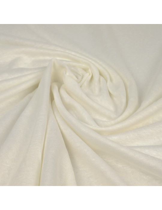 Tissu jersey coton écru