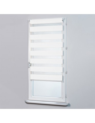 Store enrouleur jour/nuit blanc 87 x 170 cm