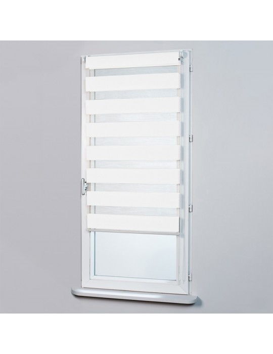Store enrouleur jour/nuit blanc 87 x 170 cm