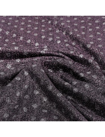 Coupon habillement violet/argenté 300 x 140 cm