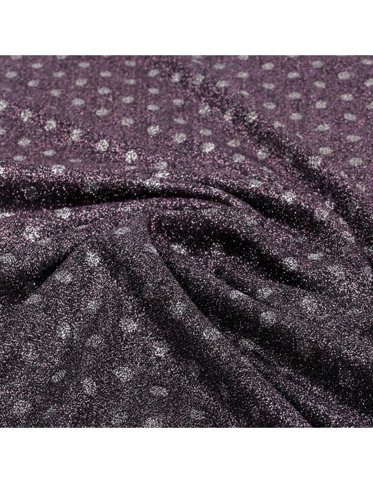 Coupon habillement violet/argenté 300 x 140 cm