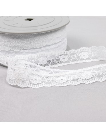 Dentelle rachel 25 mm blanc