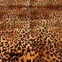 Tissu velours jaguar brun