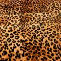 Tissu velours jaguar brun