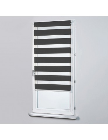 Store enrouleur jour/nuit anthracite 87 x 170 cm