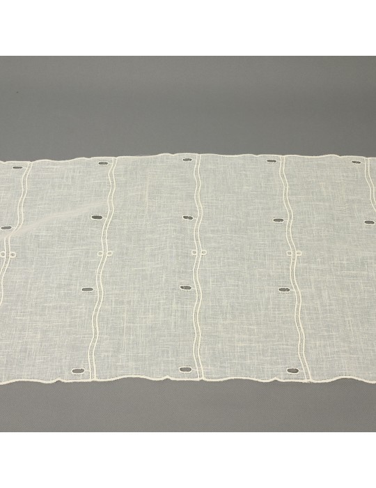 Voilage modulable écru 45 cm