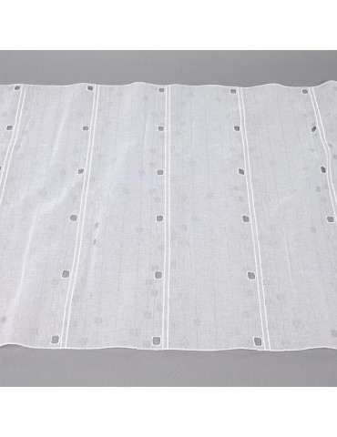 Voilage modulable carré gris 58 cm