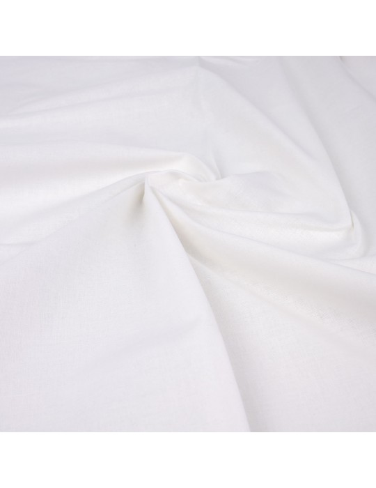 Coupon 100 % coton blanc 50 x 150 cm