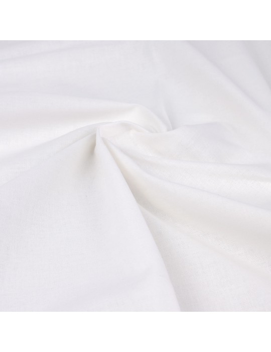 Coupon 100 % coton blanc 50 x 150 cm
