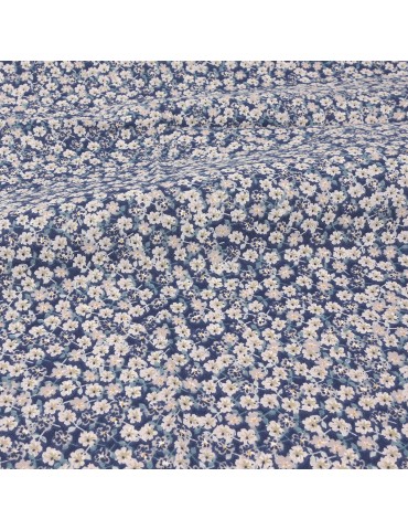 Coupon 100 % coton petites fleurs 50 x 150 cm