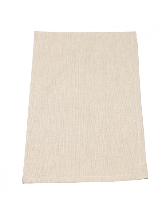 Torchon 100 % coton 45 x 70 cm beige clair