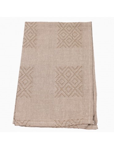 Torchon 100 % coton 45 x 70 cm taupe
