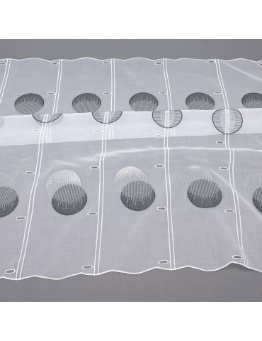 Voilage modulable éclipse grise 87 cm