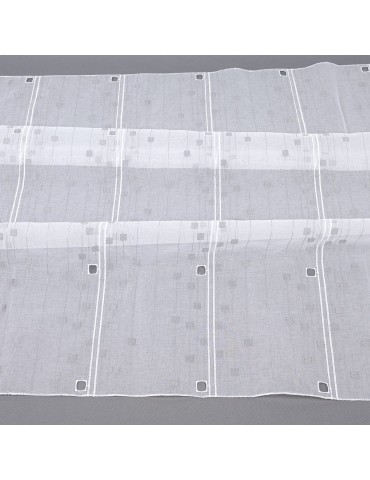 Voilage modulable carré gris 90 cm