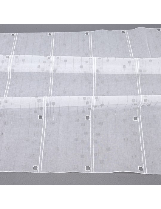 Voilage modulable carré gris 90 cm