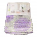 Rideau faux lin à ruflette 280 x 260 cm violet/vert Rideau faux lin à ruflette 280 x 260 cm violet/vert