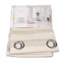 Rideau faux lin 140 x 260 cm taupe Rideau faux lin 140 x 260 cm taupe
