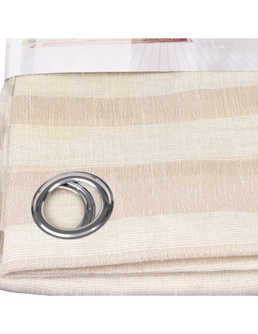 Rideau faux lin 140 x 260 cm taupe