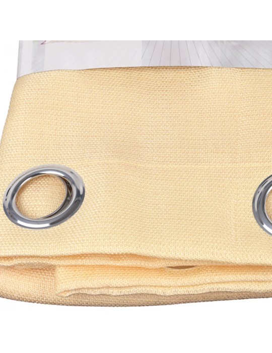 Rideau faux lin 140 x 260 cm sable