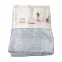 Rideau faux lin à ruflette 280 x 260 cm bleu Rideau faux lin à ruflette 280 x 260 cm bleu