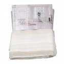 Rideaux faux lin à ruflette 140 x 260 cm blanc/beige Rideaux faux lin à ruflette 140 x 260 cm blanc/beige