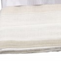 Rideaux faux lin à ruflette 140 x 260 cm blanc/beige Rideaux faux lin à ruflette 140 x 260 cm blanc/beige
