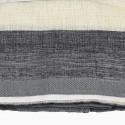 Rideau faux lin à ruflette 280 x 260 cm noir/écru Rideau faux lin à ruflette 280 x 260 cm noir/écru