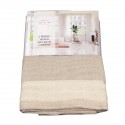 Rideau faux lin à ruflette 280 x 260 cm pailleté Rideau faux lin à ruflette 280 x 260 cm pailleté