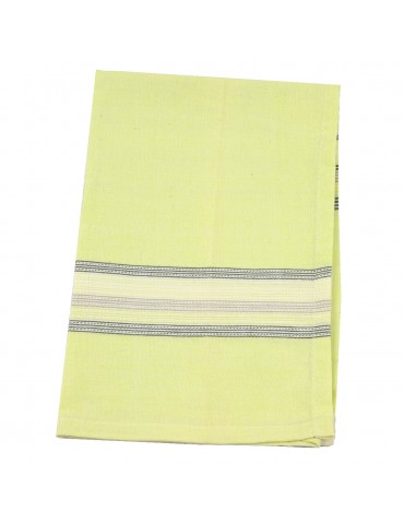 Torchon 100 % coton 45 x 70 cm vert/rayure