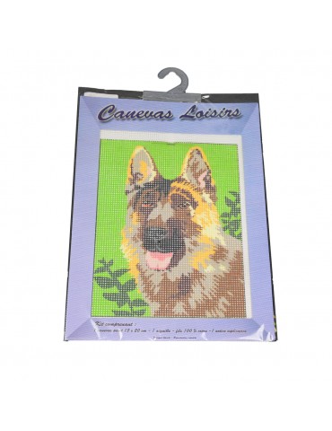Kit Canevas berger allemand 15 x 20 cm