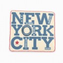 Ecusson thermocollant New York City bleu/écru Ecusson thermocollant New York City bleu/écru