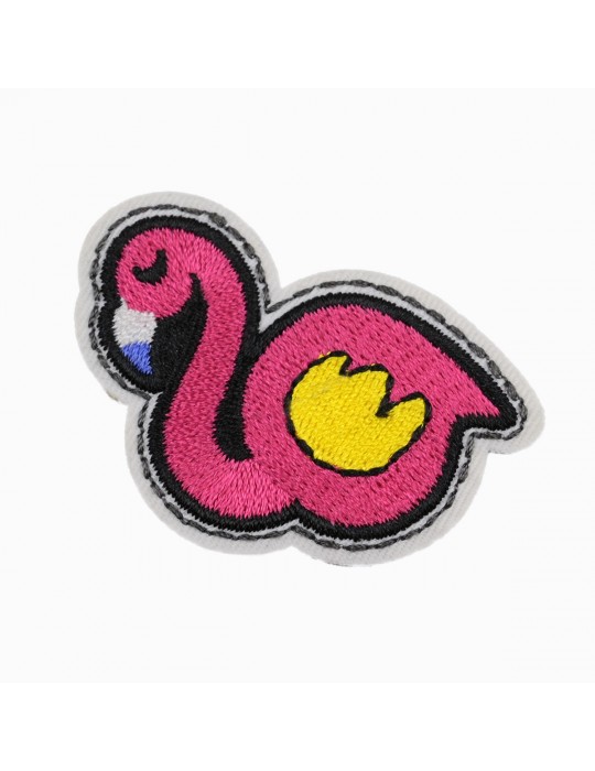 Ecusson thermocollant flamant rose